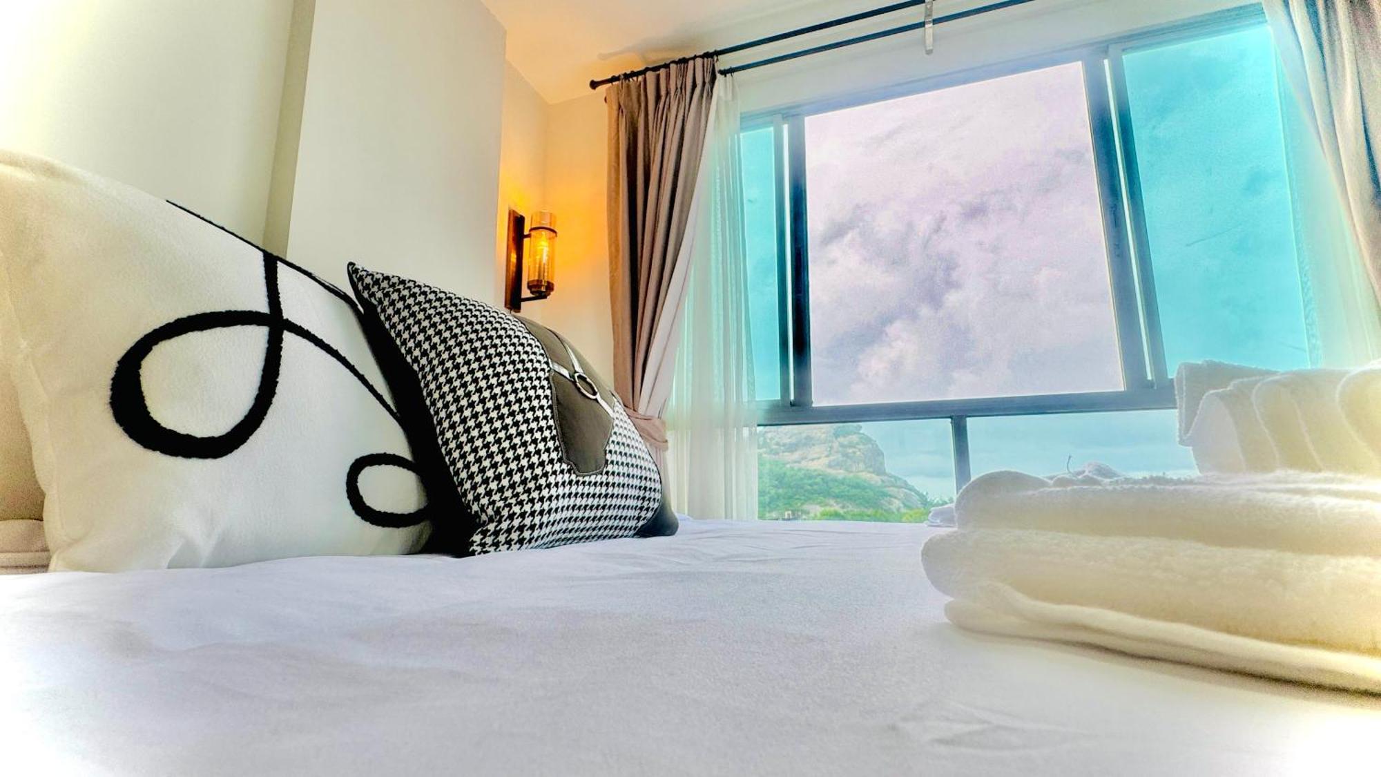 Sea&Mountain View,5 Mins Walk To Famous Beach With King Size Bed Hua Hin Luaran gambar